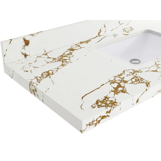 Willow Collection 84 in W X 22 in D X 36 in H Boston Double Bowl Sink Bathroom Vanity with Countertop