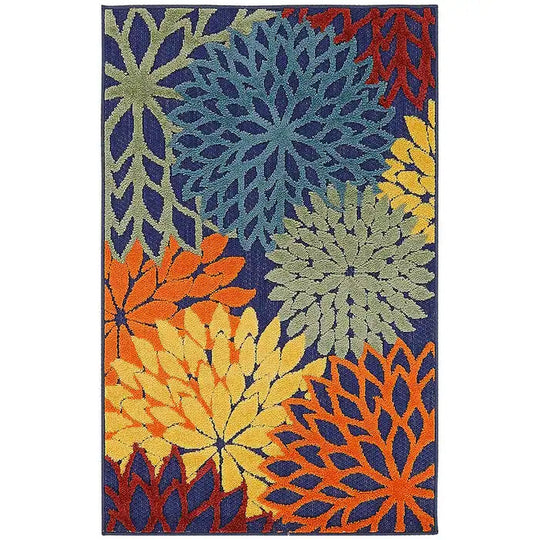 Aloha Floral Modern, Indoor/Outdoor Area Rug