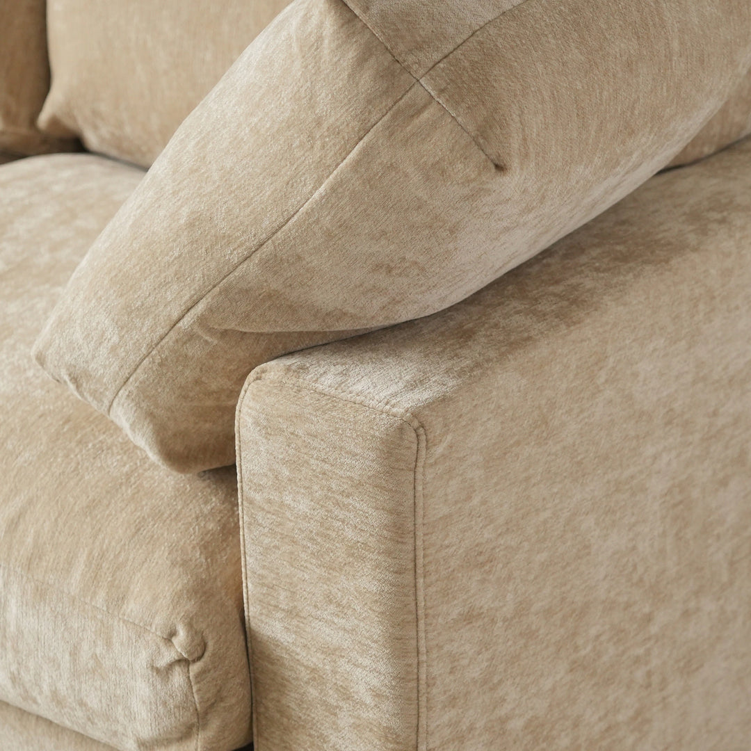 Modern Cloud Sectional Couches for Living Room Set, Chenille U-Shaped Sofa Couch