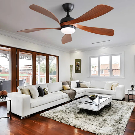 Sofucor 45/52 Inch Ceiling Fan with Remote & Lights Quiet DC Motor 5 Blade High CFM Modern Fan