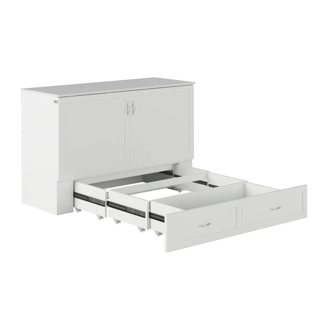 Hamilton Murphy Bed Chest with Mattress and Storage Drawer