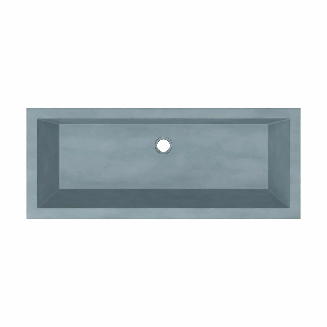 Arcata Nativestone Concrete Undermount Trough Bathroom Sink