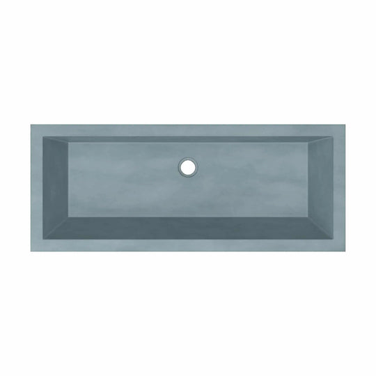 Arcata Nativestone Concrete Undermount Trough Bathroom Sink