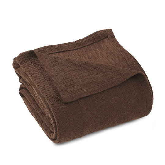 Waffle Weave Honeycomb Knit Soft Cotton Blanket