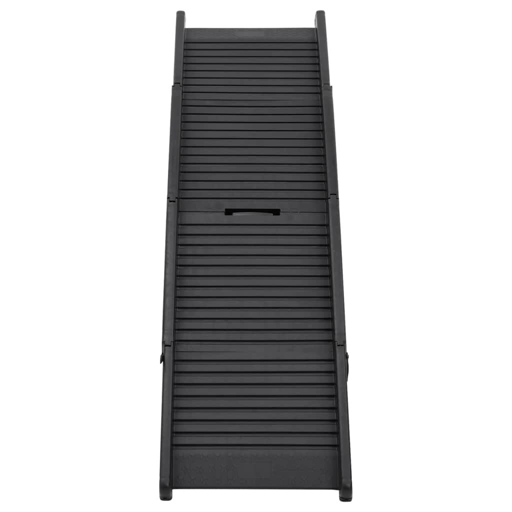 Folding Dog Ramp Black 60.2"X15.7"X4.9" Plastic