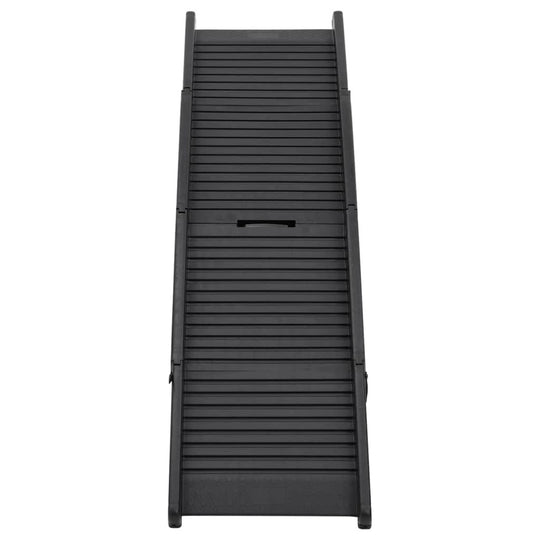 Folding Dog Ramp Black 60.2"X15.7"X4.9" Plastic