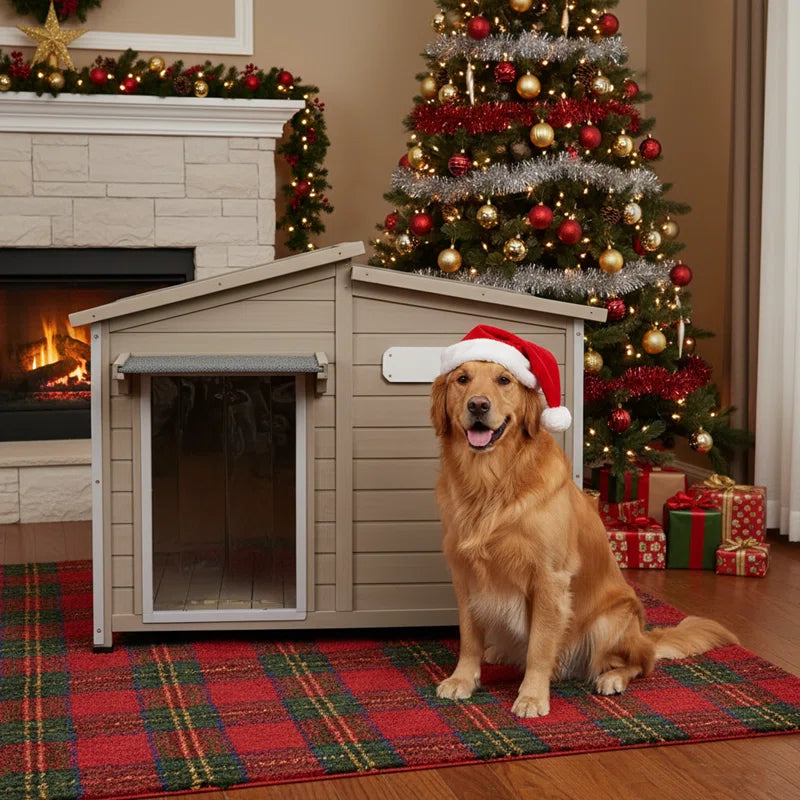 Haiya Dog House with Chew-Proof Iron Frame