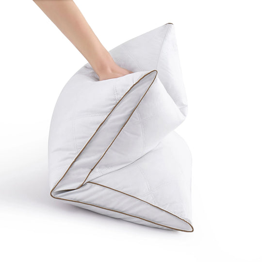 Medium-Firm 2-Inch Gusset Feather and down Pillows Set of 2