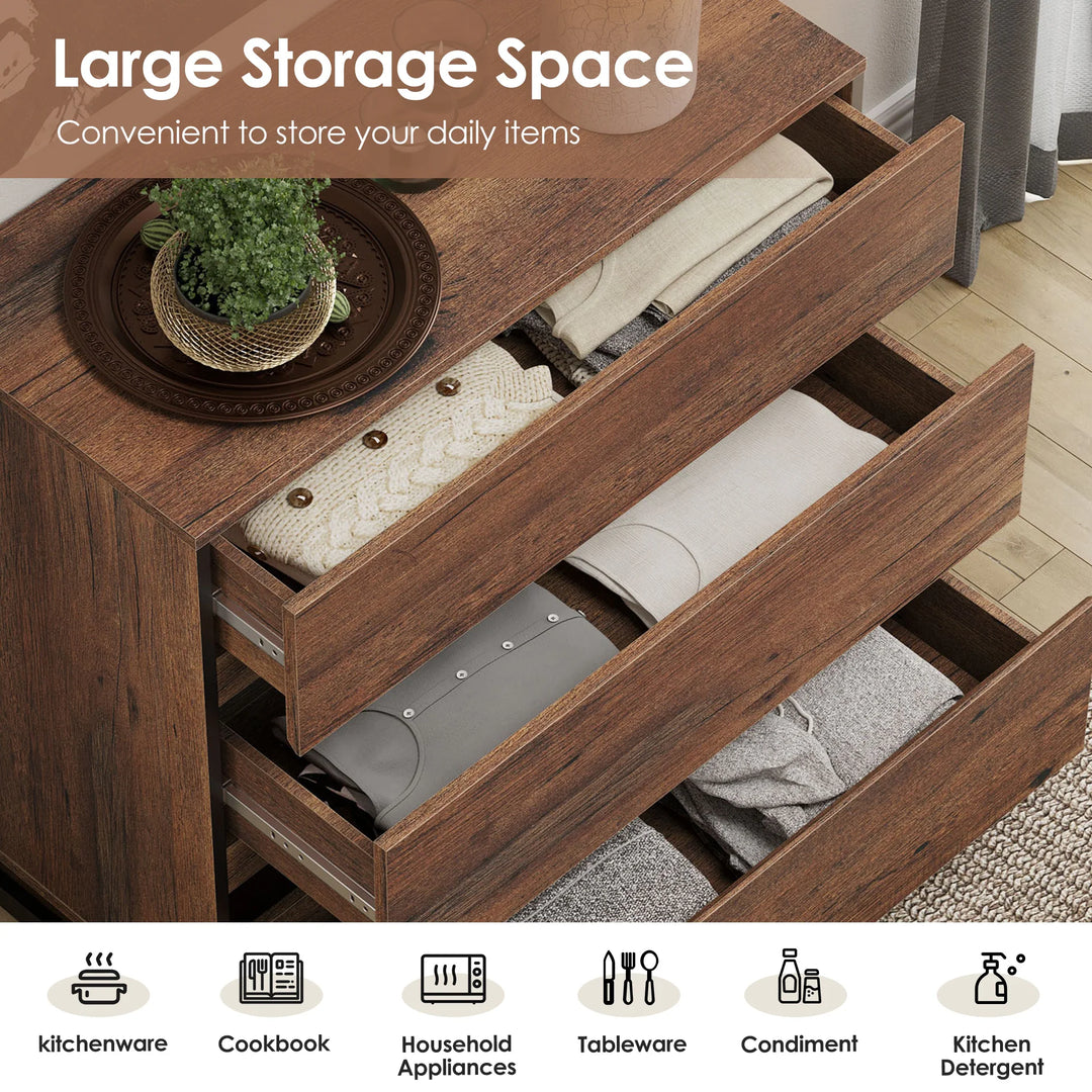 Modern TV Stand for Tvs up to 120 Inches, 4-In-1 Media Console with 6 Drawers and Adjustable Shelves, Entertainment Center