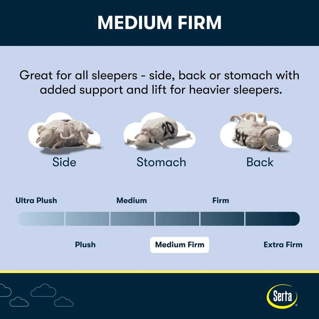 Perfect Sleeper 12" Medium Firm Gel Memory Foam Mattress in a Box