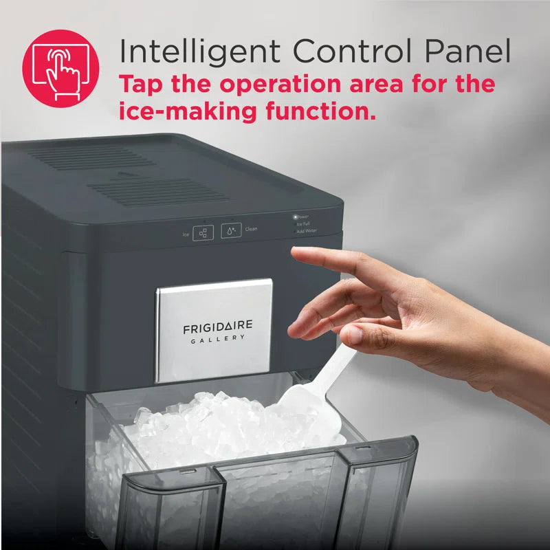 Gallery, 33 Lbs. Countertop Ice Maker, Stainless Steel Accents, Nugget Shaped Ice