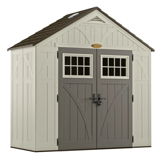 Outdoor Vanilla 8 Ft. W X 4 Ft. D Plastic Storage Shed