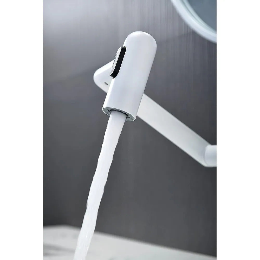 Rotatable Bathroom Faucet with Temperature Display in Fahrenheit (Batteries-Free), BF2204
