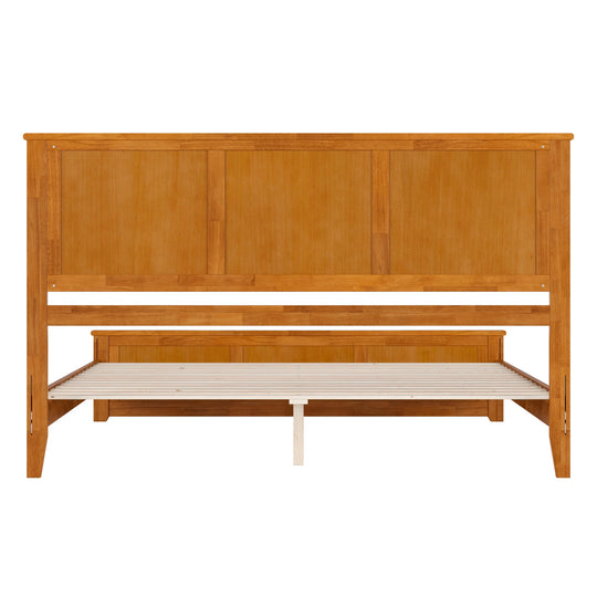 Charlotte Solid Wood Low Profile Platform Bed with Matching Footboard