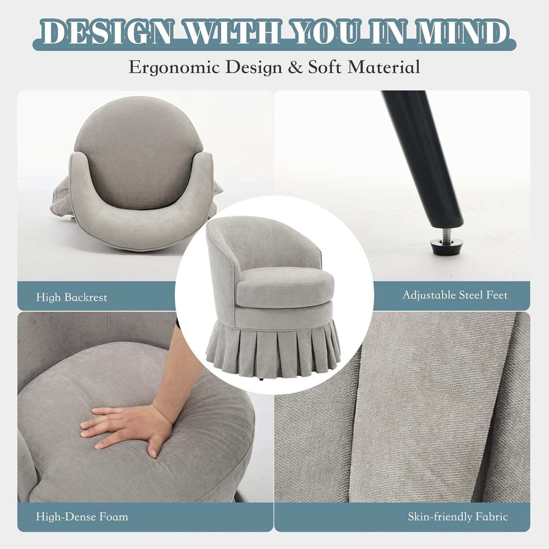 Mid-Century Armchair, Cozy Makeup Chair, Comfy Chair