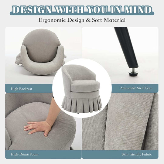 Mid-Century Armchair, Cozy Makeup Chair, Comfy Chair