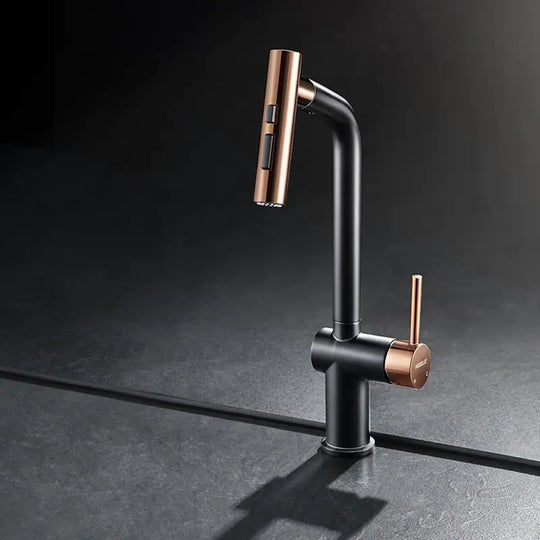Kitchen Faucet with Pull down Sprayer, Cold & Hot Water Function