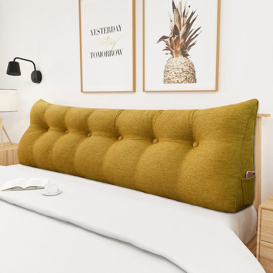 Bed Rest Wedge Reading Pillow Headboard Back Support Cushion