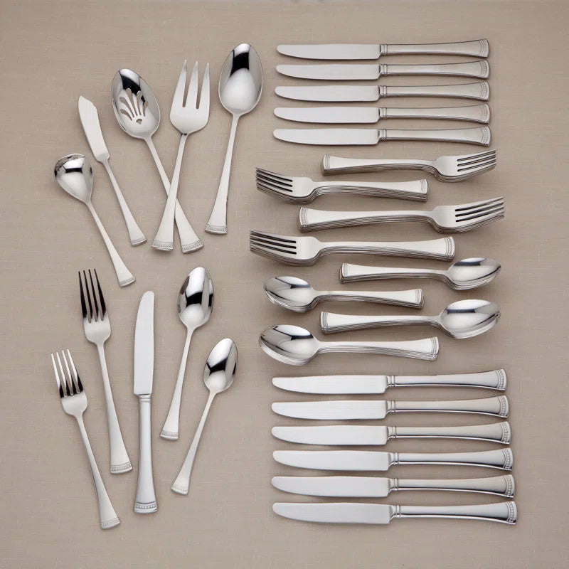 Portola 65-Piece Flatware & Serving Set, Service for 12