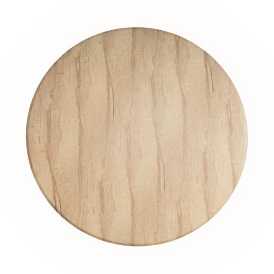 Maddox Single round Coffee Table Stone Marble Effect