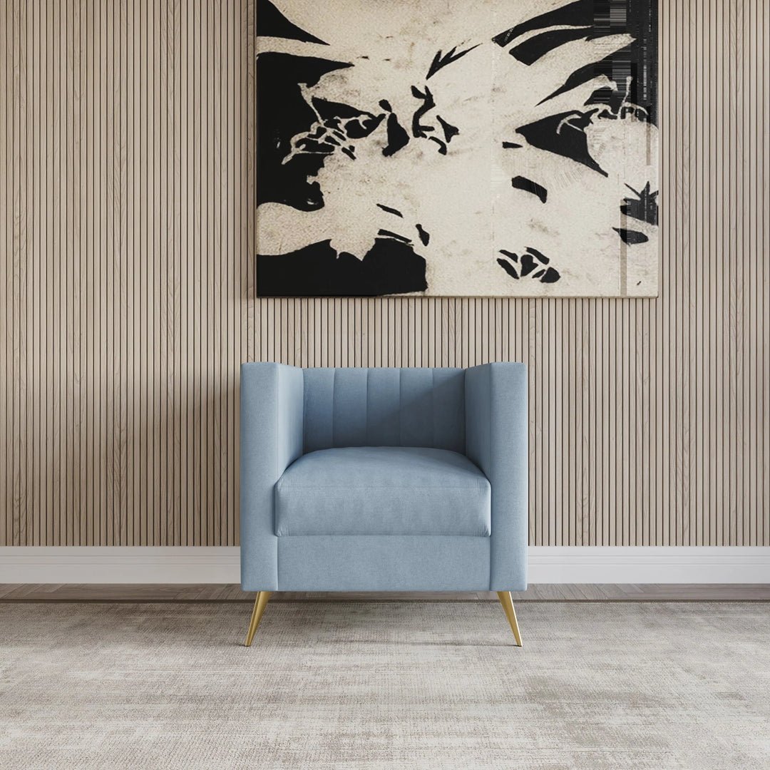 Clayfell Weiss Velvet Square Arm Chair/ Loveseat/ Sofa