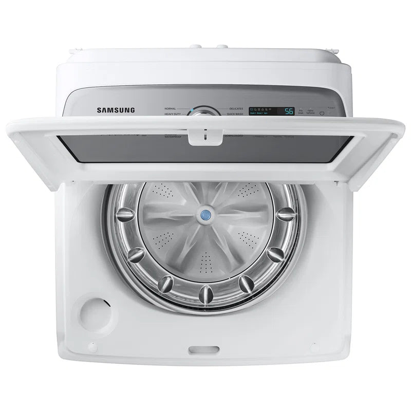 5.2 Cu. Ft. Large Capacity Top Load Smart Washer and 7.4 Cu. Ft. Smart Electric Dryer with Steam Sanitize+