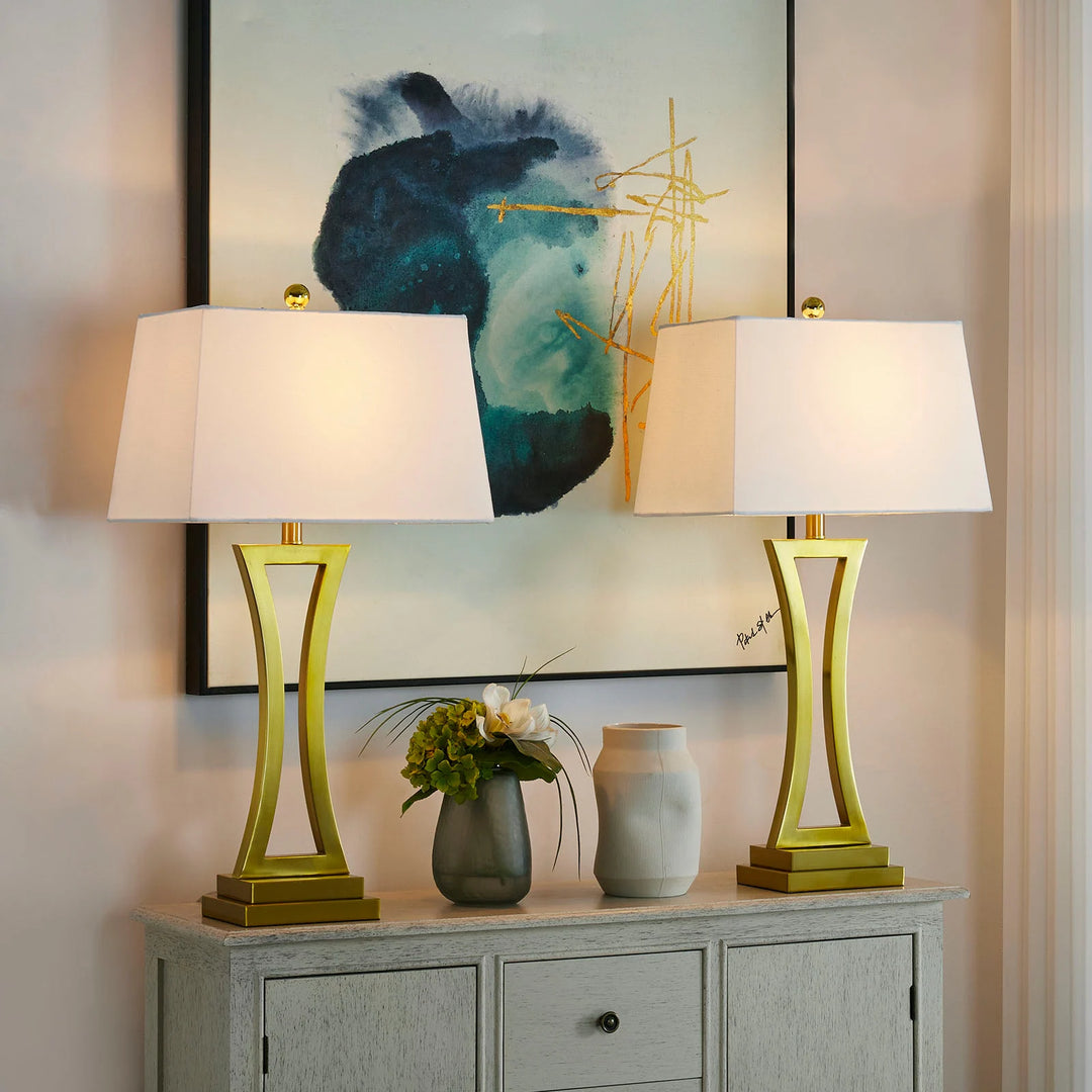 30.75" Bedside Table Lamp Set (Set of 2)