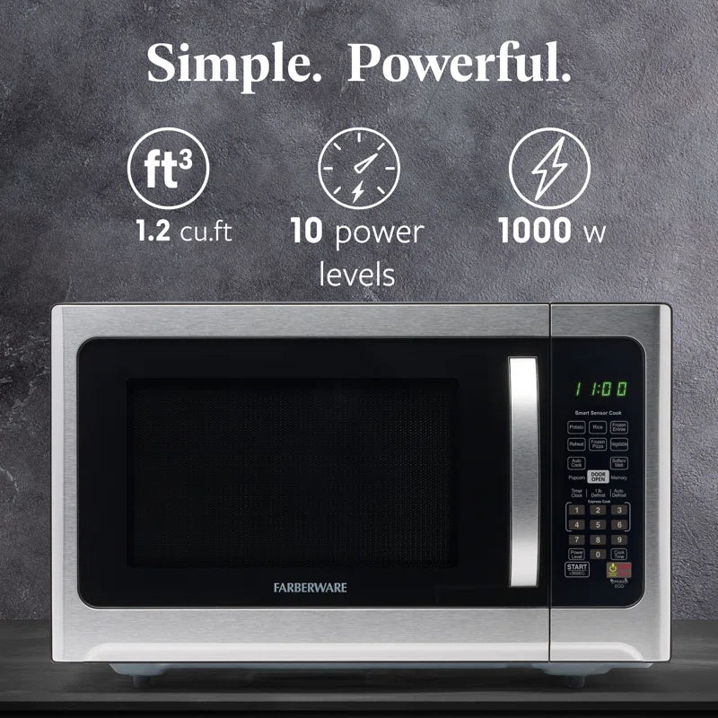 Professional Countertop Microwave Oven, 1.2 Cu. Ft. 1000-Watt, with Sensor Cooking
