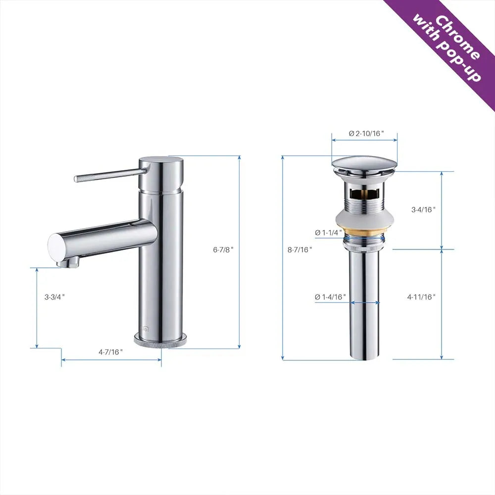 Luxury Single Hole Bathroom Faucet