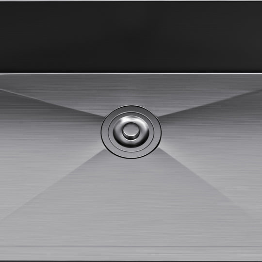 33 Inch Drop in Kitchen Sink Top Mount Stainless Steel Black Sink W/Sink Protector Single Bowl Drop-In Sink for Workstation