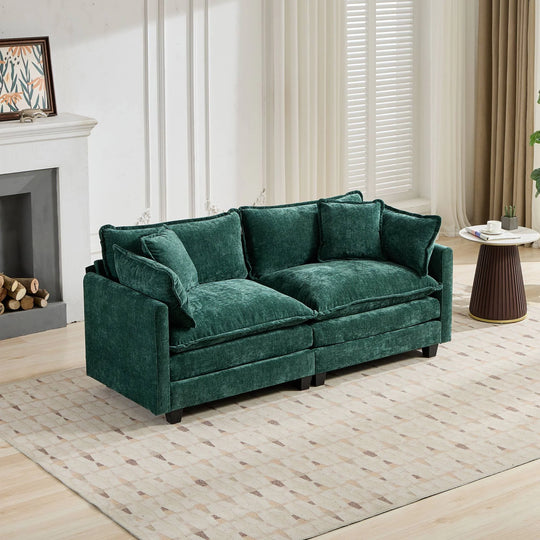 Cloud Sofa Loveseat,Modern Sectional Couch,Comfy Double Layer Upholstered Seat Cushion