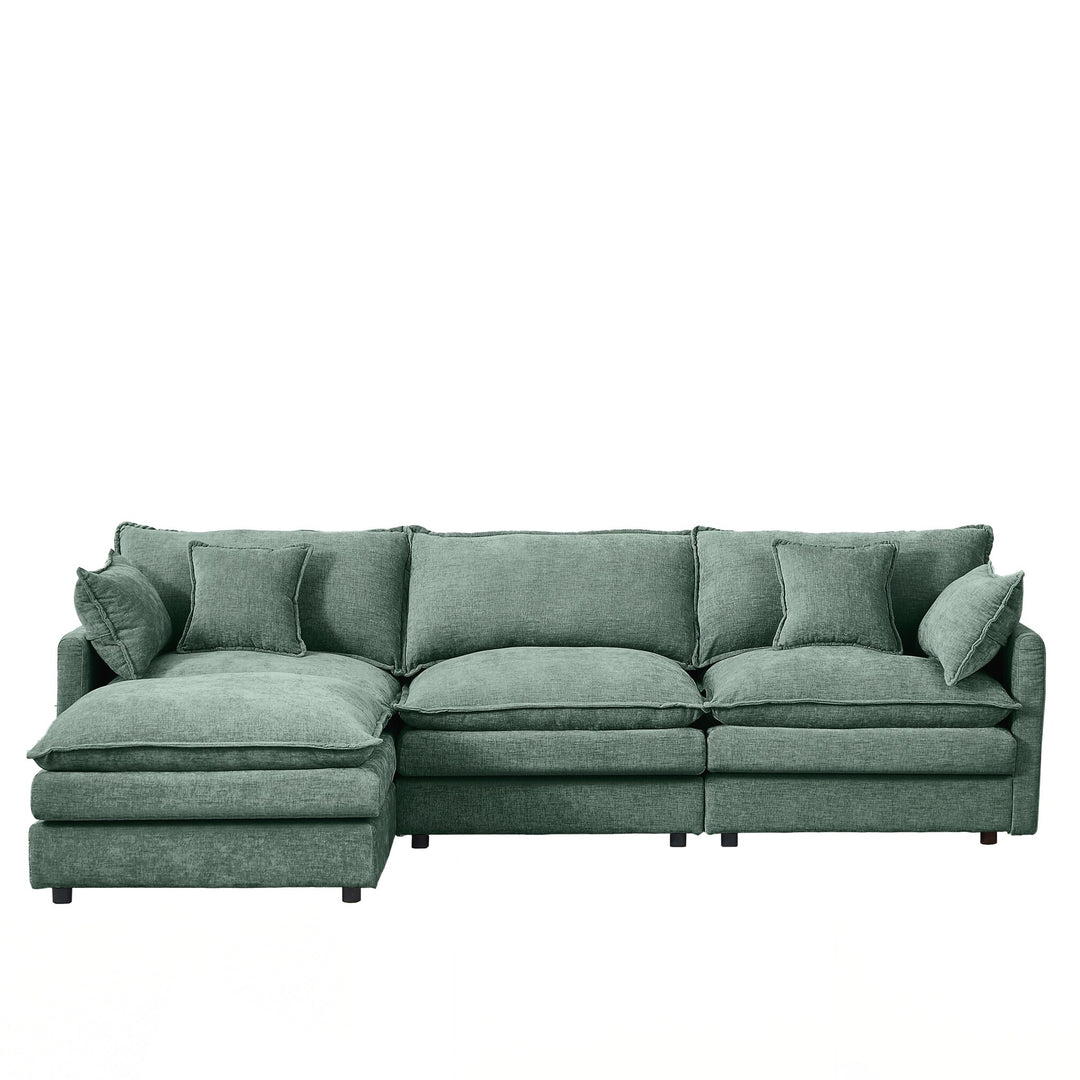 Modular Sectional Sofa, 102 Inch L Shaped Couch Set for Living Room