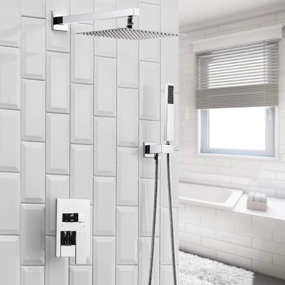 Rain Shower Faucet System Head Oil Rubbed Bronze with 10 Inch
