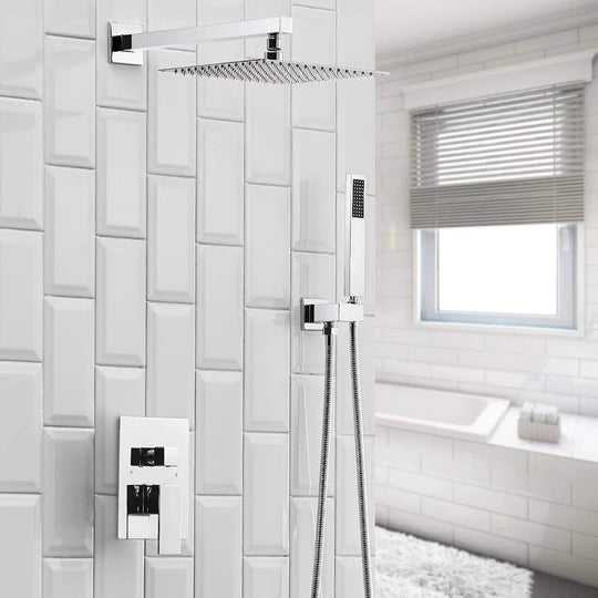 Rain Shower Faucet System Head Oil Rubbed Bronze with 10 Inch