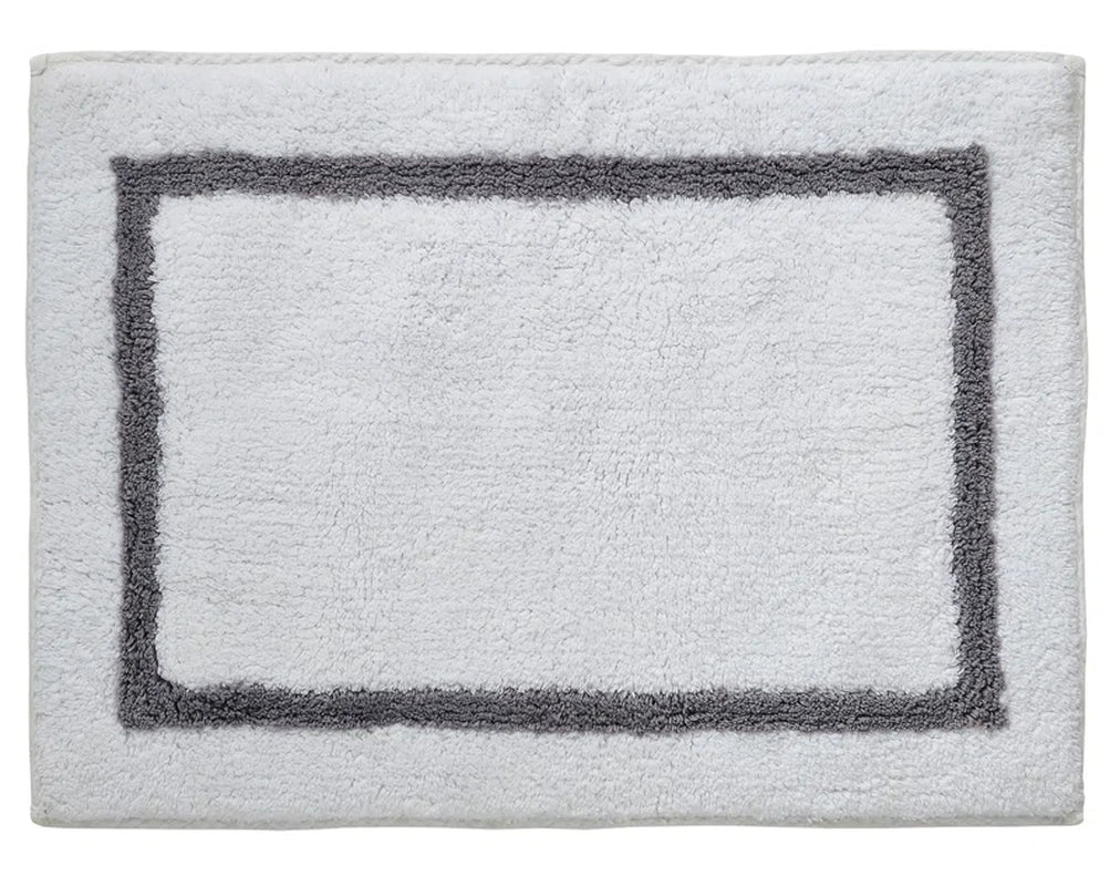 2-Pack Reversible Contrast Stripe Bath Mat Set