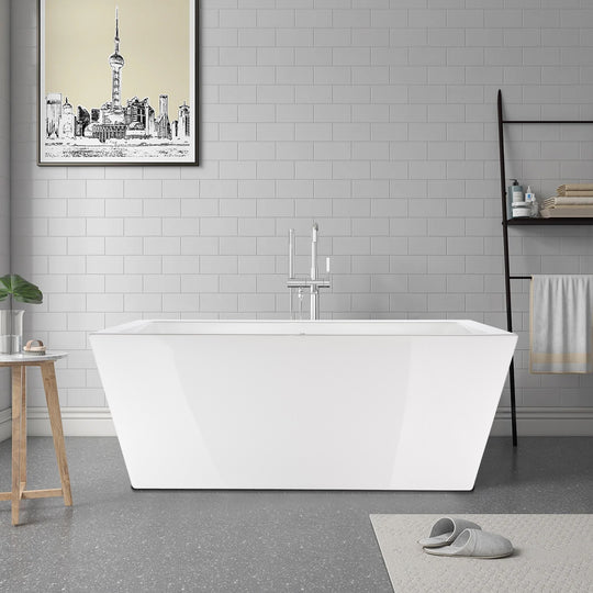 67" Acrylic Freestanding Soaking Bathtub