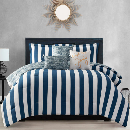 Juicy Reversible Cabana Stripe Bedding Set