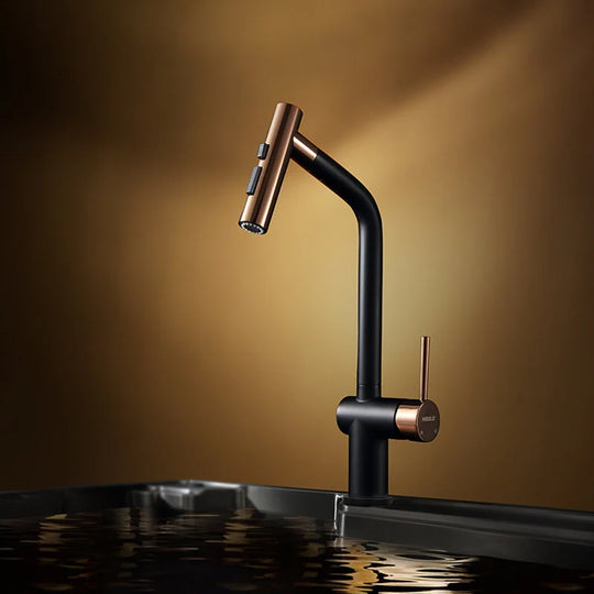 Kitchen Faucet with Pull down Sprayer, Cold & Hot Water Function
