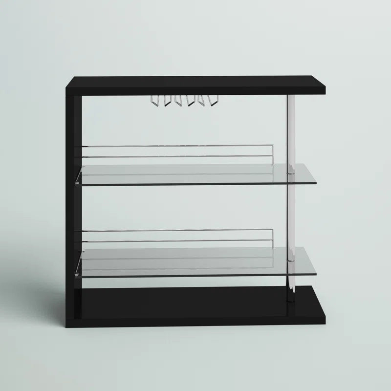 Kwesi Rectangular 2-Shelf Bar Unit - Only Bar Included