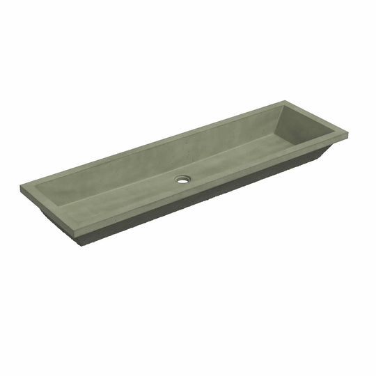 Arcata Nativestone Concrete Undermount Trough Bathroom Sink