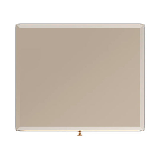 Nyasha Mirrored Glass Top End Table with Storage