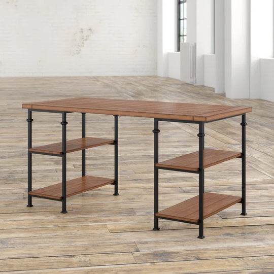 Zona Solid Wood Top Executive Desk