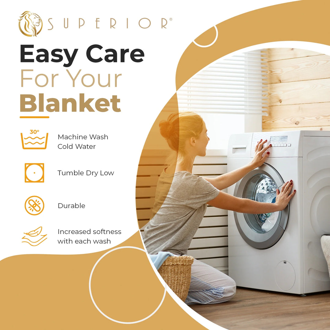 Waffle Weave Honeycomb Knit Soft Cotton Blanket