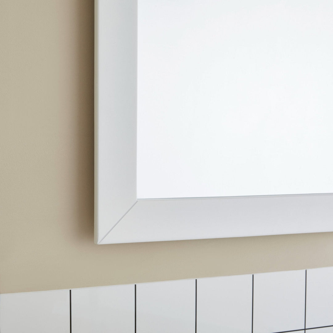 96-Inch Double Sink Bathroom Vanity Set with Engineered Marble Top and Free Mirror - 96 X 18.5 X 36 Inches