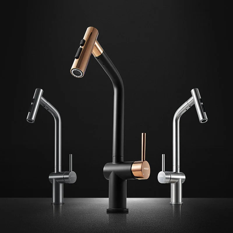 Kitchen Faucet with Pull down Sprayer, Cold & Hot Water Function