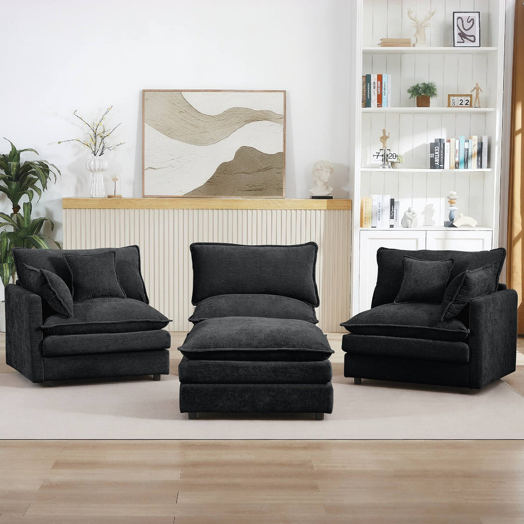 Modular Sectional Sofa, 102 Inch L Shaped Couch Set for Living Room