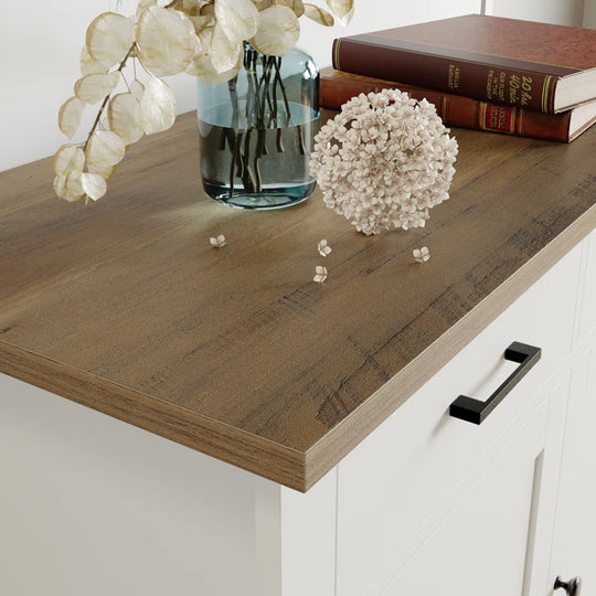 Ailynn Wood Accent Cabinets with 2 Drawers & 2 Doors