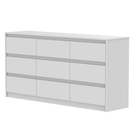 63"W 9 Drawer Dresser Accent Dresser for Living Room Bedroom Chest