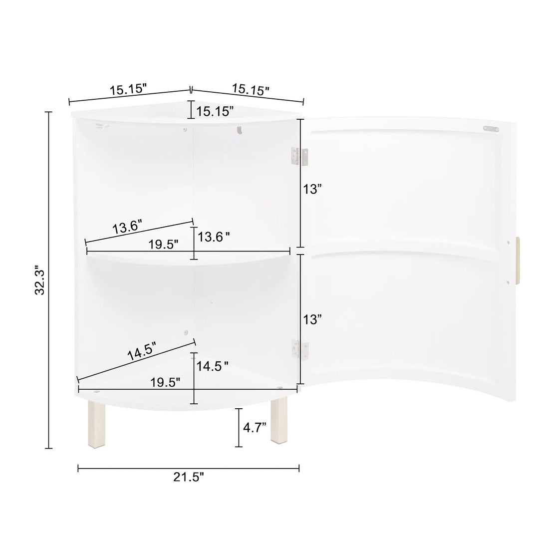 Dorion Corner Channel Front Cabinet