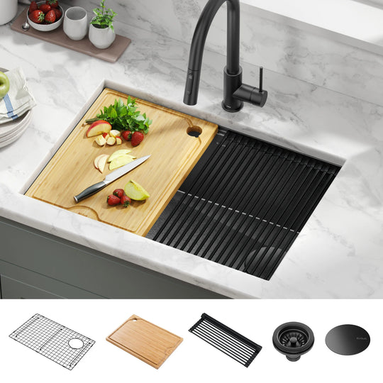 Kore Workstation Undermount Stainless Steel Kitchen Sink
